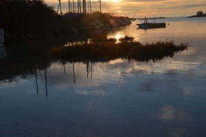 Tramonto nella Laguna del Mort